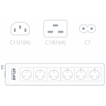 Atlas Eos 4.0em Power Cable, cable de poder (imagen 2)