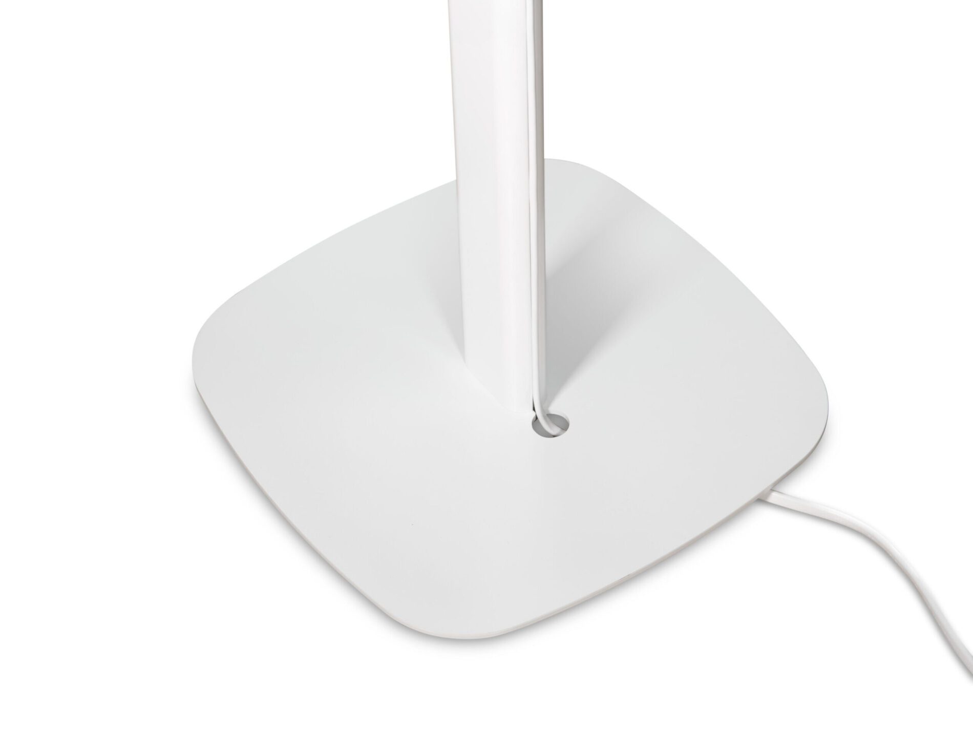 Base de gestión de cables para soporte Bluesound FS230, cable blanco