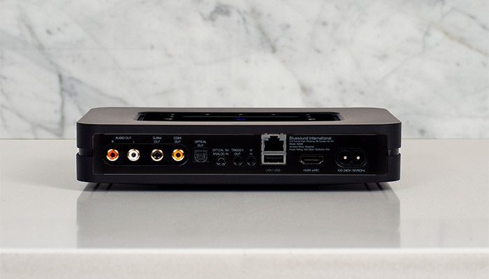 Sonido azul_NODE_BLK_trasero conexiones inalámbricas de transmisión de música