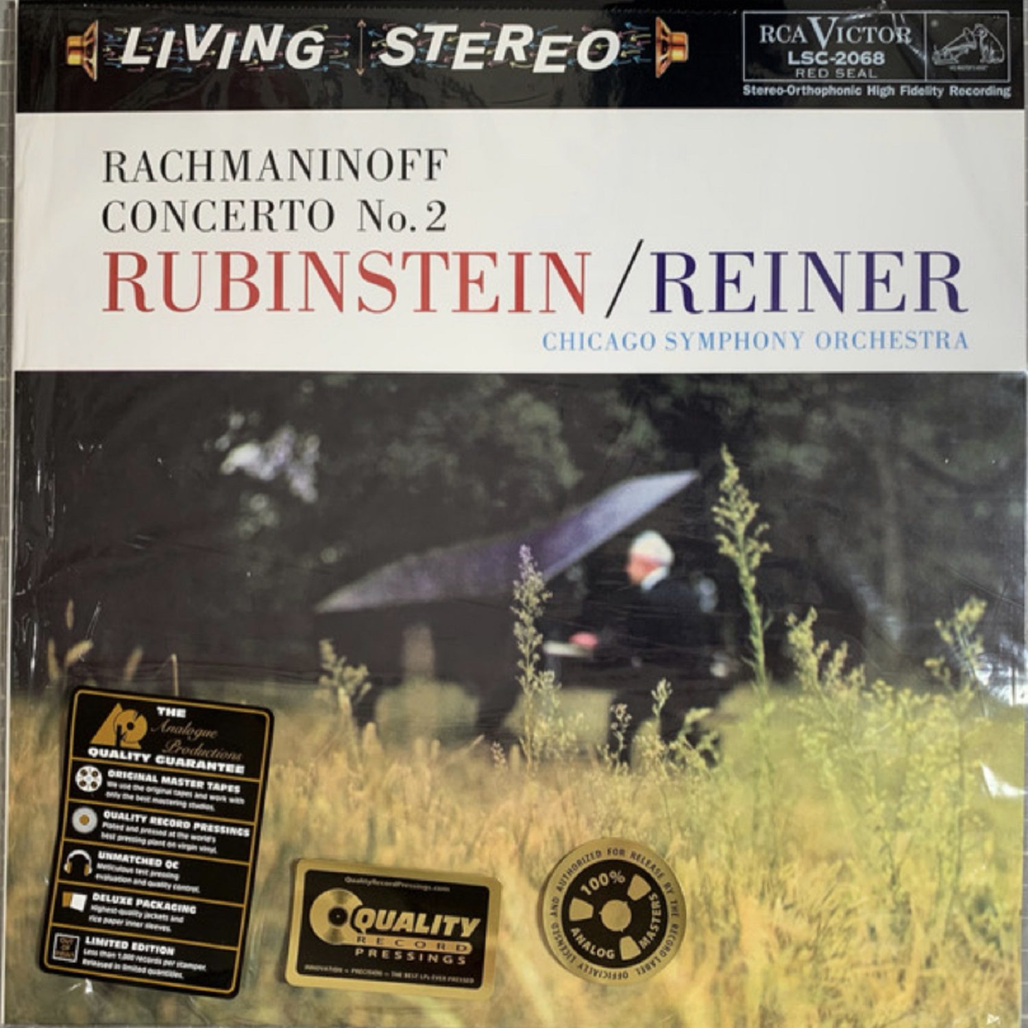 Rubinstein- Rachmaninoff Concerto N2. Analogue Productions 1LP 33rpm Rubinstein - Rachmaninoff Concerto N2 - Imagen 1