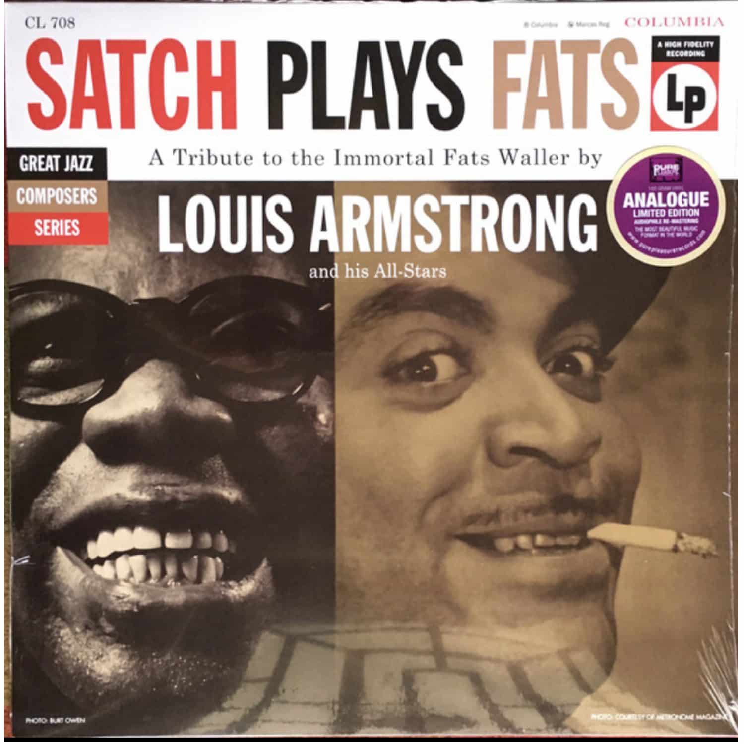 Louis Armstrong- Satch plays Fats. Pure Pleasure Records. 1LP 33rpm Louis Armstrong - Satch plays Fats - Imagen 1